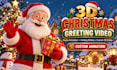 christmas video 3d character animation, cartoon videos for christmas greetings