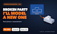 model a 3d printable replacement part from your photos and measurements