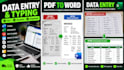 do data entry and typing