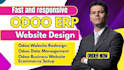 develop odoo ecommerce website, erp customization and automation odoo modules