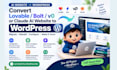 convert lovable bolt v0 or claude ai website to wordpress migrate web apps code
