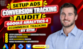 setup ads conversion tracking audit google analytics 4 ecommerce tracking by GTM