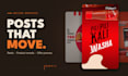 create motion graphics and animated social media posts