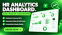 design an interactive HR analytics dashboard in excel or power bi