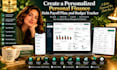create a personalized personal finance debt payoff plan, and budget tracker