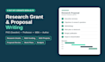 write and edit your research grant proposal and funding proposal
