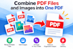 combine PDF files and images into one PDF