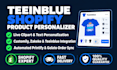 setup teeinblue product personalizer customily shopify print on demand teemill