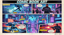 create comic book illustration graphic novel comic page art