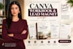 design a professional canva workbook and workbook l