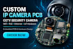 custom IP camera pcb, cctv security camera, wifi poe ethernet iot hardware