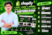 add upload install shopify fonts without any app install