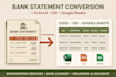 convert PDF bank statements to excel