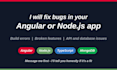 fix bugs and errors in your angular or nodejs app