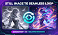 animate image loop game character ai art image gif into seamless loop animation