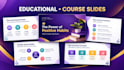 create engaging canva educational presentation and course slides