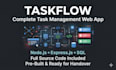 hand over a complete task management web app with node js and sql