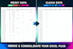 consolidate and merge multiple excel files into one