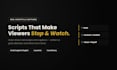 write hook driven reel scripts and captions