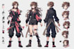 create my hero academia anime character sheet design