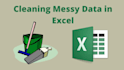 excel data cleaning  formatting
