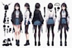 draw anime character sheet reference design