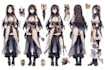 create original anime character sheet or reference for