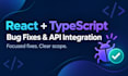 debug and fix react typescript bugs in your web app