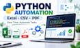 automate excel PDF and data processing with python