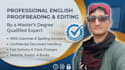 professionally proofread and edit english text