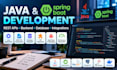 develop java spring boot applications and rest apis