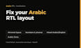 fix arabic rtl layout and localize your website to arabic
