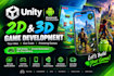 develop unity android game, 2d 3d mobile game in unity