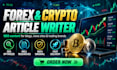 write SEO forex crypto and trading articles for website