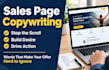 write high converting sales page copy for coaching