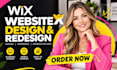 build wix website design, wix website redesign, ecommerce website development
