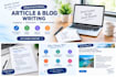 perfect on writing articles and blogs