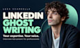ghostwrite linkedin posts in your voice