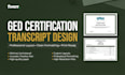 editable certificate, certificate design, transcript design, college transcript
