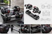 design a smart adjustable dumbbell with detailed cad