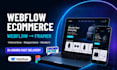 build interactive webflow eccommerce webflow, migrate webflow to framer website