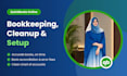 do quickbooks online bookkeeping, cleanup and setup
