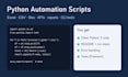 write python scripts to automate your repetitive tasks
