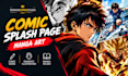 create comic splash page, manga splash, dramatic illustration, comic scene