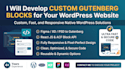 develop custom gutenberg blocks for your wordpress website