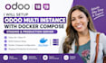 setup odoo 18 odoo 19 multi instance docker compose staging  production server