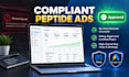 setup peptide marketing, facebook ads, peptide SEO, google ads for peptide