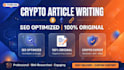 write  seo optimized crypto nde blockchain articles