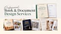 create a workbook, journal or memory book interior and layout design