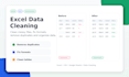 clean excel data, remove duplicates and fix formatting